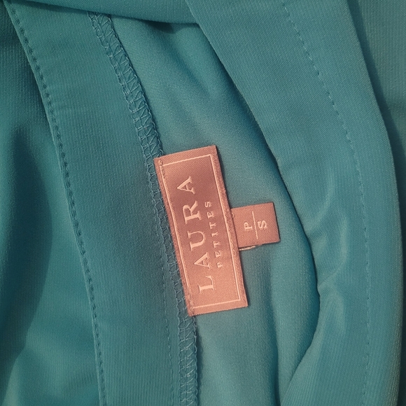 Laura Teal Colored Off-Shoulder Short Sleeve Top S - Picture 6 of 6